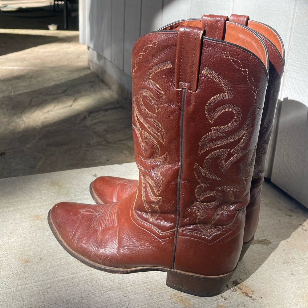 Dan Post Men's Size 10.5D Brown Leather DP2111R Cowboy Boots